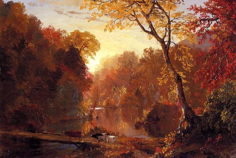 Frederic Edwin Church Autumn in North America oil painting picture
